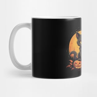 Spooky Paws: Halloween Cat Mug